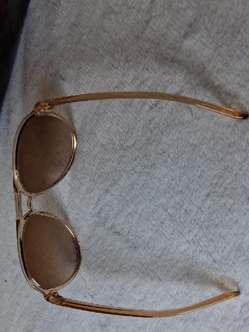 Tory Burch Gold Frame Sunglasses with Brown Gradient Lenses - Picture 5 of 8